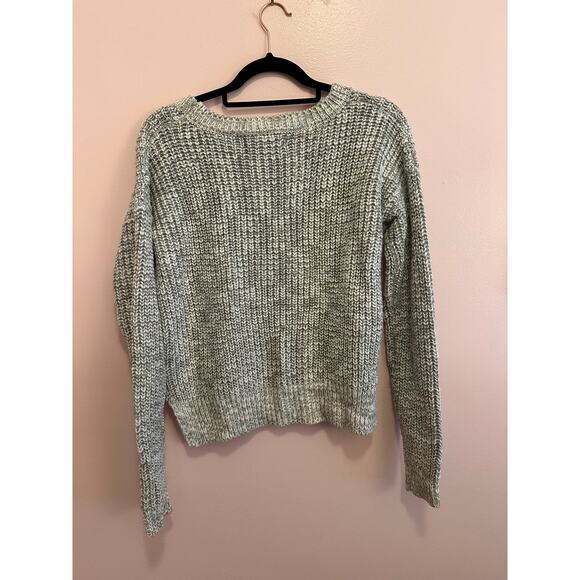 Forever 21 Gray Chunky Knit Long Sleeve Pullover Sweater Small - Picture 6 of 7